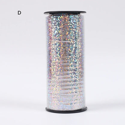 100Yards/Roll Glitter Curling Ribbons Balloon Ribbons Gift Wrap Ribbons for Crafts Christmas Birthday Wedding Party Decoration