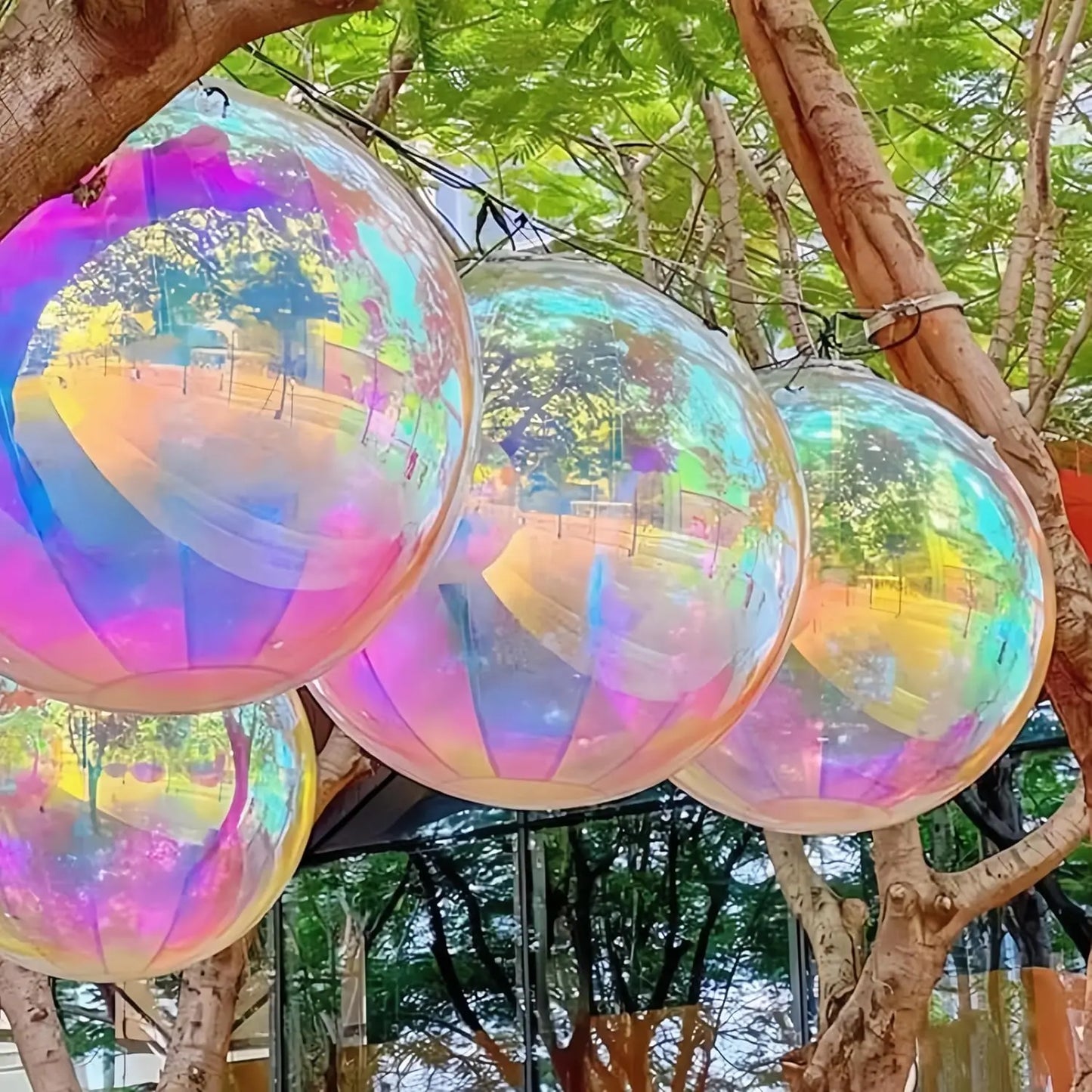 4D Iridescent Color Holographic Balloons for Christmas Birthday Music Party Under The Sea Mermaid Theme Party Supplies