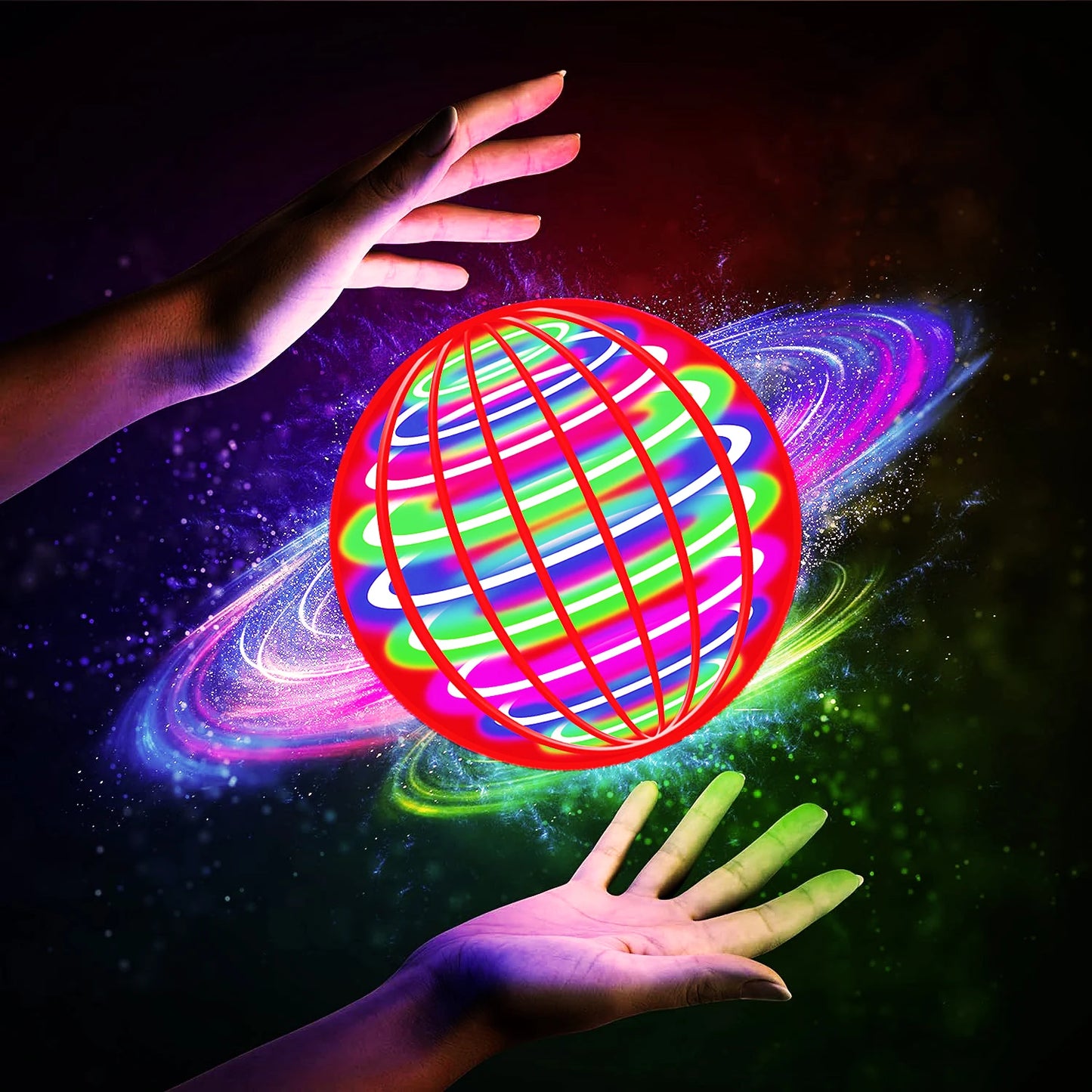Fliegender Ball, automatischer Kreiselball, LED-blendende Lichter, schwebende Magie, Ventilator, UFO-Flugmaschine, Spielzeug, Geschenk, Spiel, Sportball