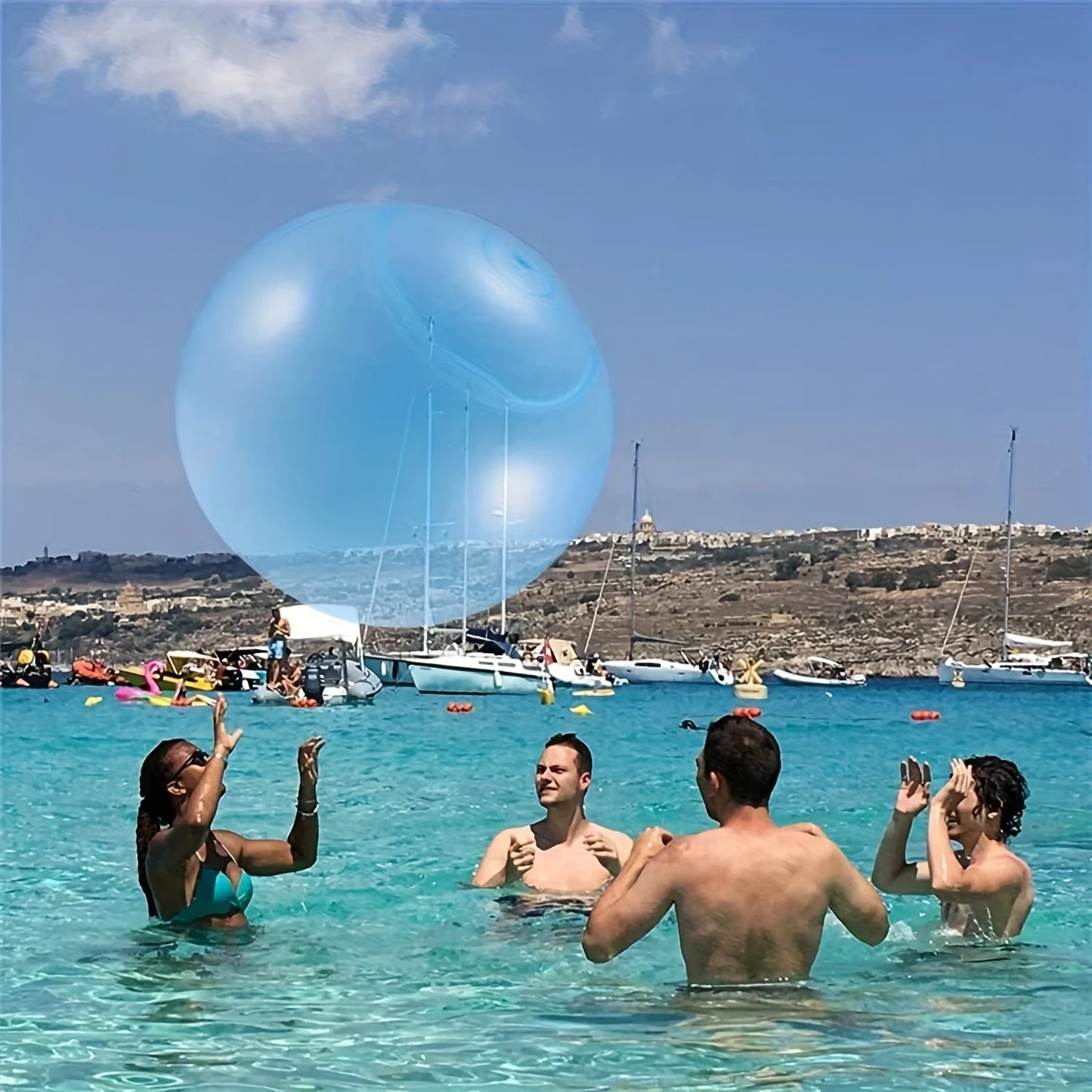 2026 Fun Summer Transparent Inflatable Ball Balloon Kids Children Outdoor Toys Soft Air Water Filled Bubble Ball Party Game Gift