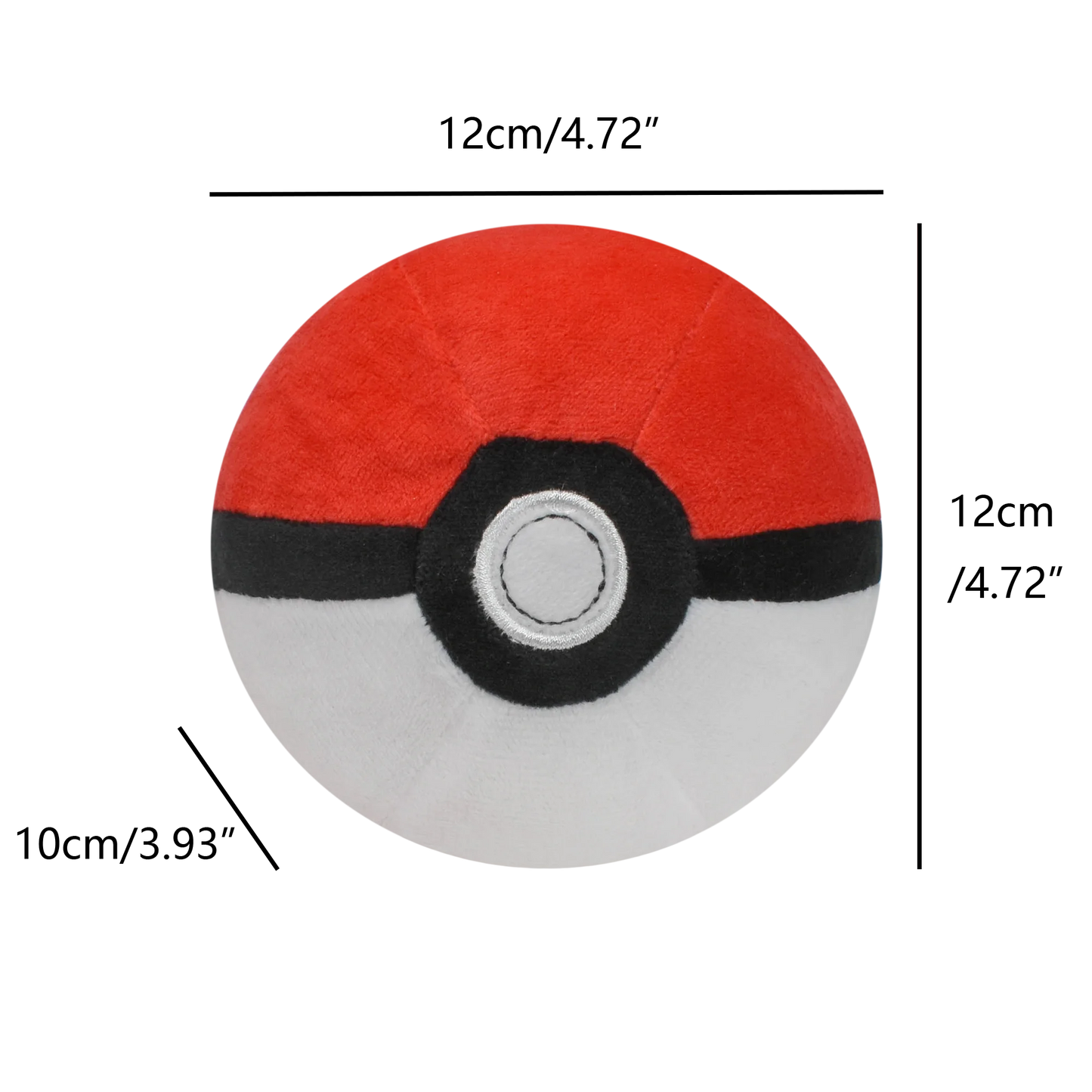 Meisterball Superball Hyperball Pokéball Plüschtiere Weiche Kuscheltiere Cartoon Rucksackanhänger Dekoration Spielzeug Geburtstag