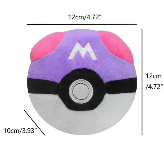 Meisterball Superball Hyperball Pokéball Plüschtiere Weiche Kuscheltiere Cartoon Rucksackanhänger Dekoration Spielzeug Geburtstag