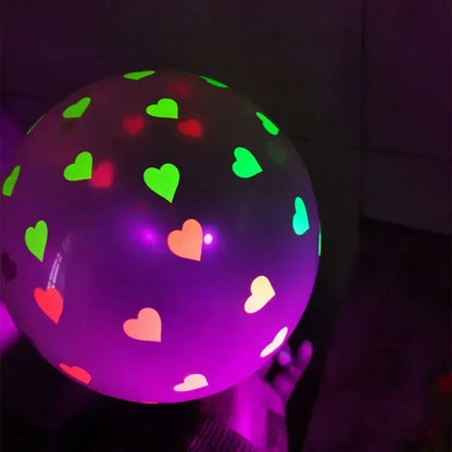Happy Birthday Neon Glow Ballons, leuchtend im Schwarzlicht, fluoreszierende Ballons für Neon-Geburtstage, 80er 90er Motto-Party-Deko