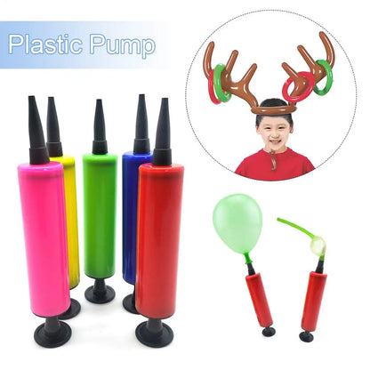 1PC Balloon Pump Balloon Inflator Hand Push Air Pump Wedding Birthday Party Kids Baby Shower Balloon Accessories Tools