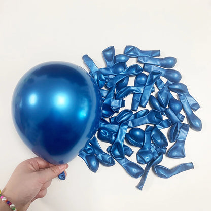 5/10/12inch Metallic Gold Purple Balloons Silver Champagne Gold Blue Ballon Birthday Party Baby Shower Wedding Decoration Globos