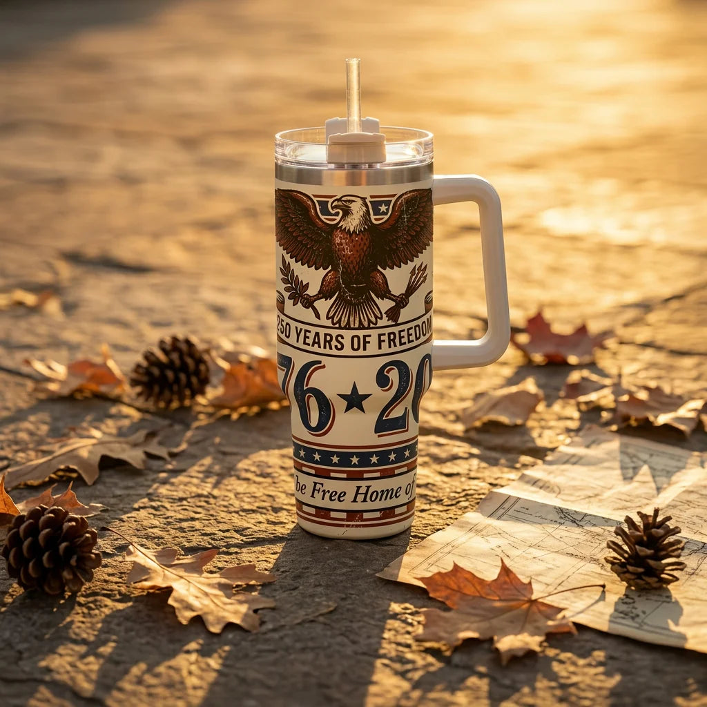 USA 250th Freedom Theme Thermos Water Cup, To Keep Water Cold/hot For Indoor Or Outdoor Use,ideal Holiday Gift