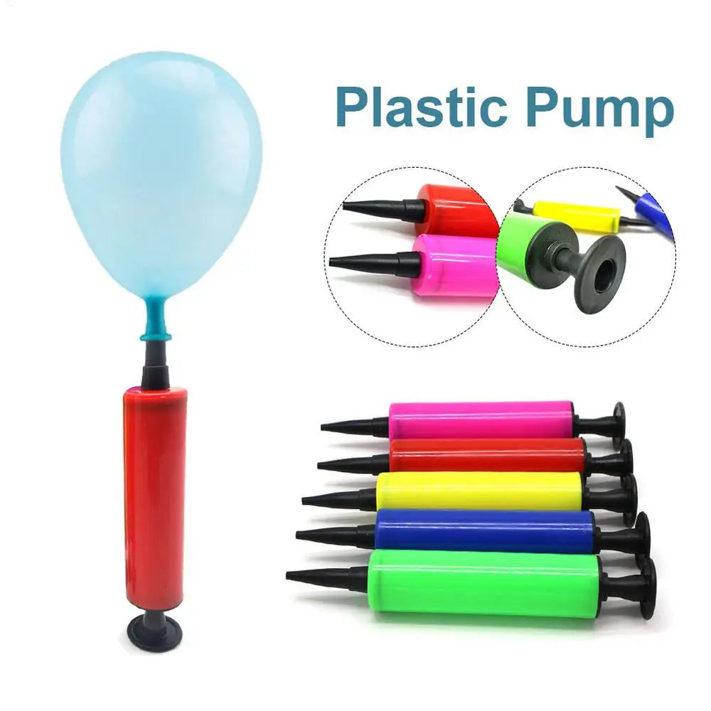 1PC Balloon Pump Balloon Inflator Hand Push Air Pump Wedding Birthday Party Kids Baby Shower Balloon Accessories Tools