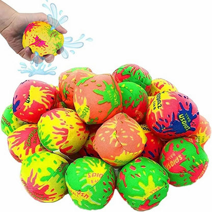 10-100Pcs Reusable Water Balloons,Absorbent Soaker Water Balls for Kids,Summer Beach Swimming Pool Party Favors,Kids Pool Toys