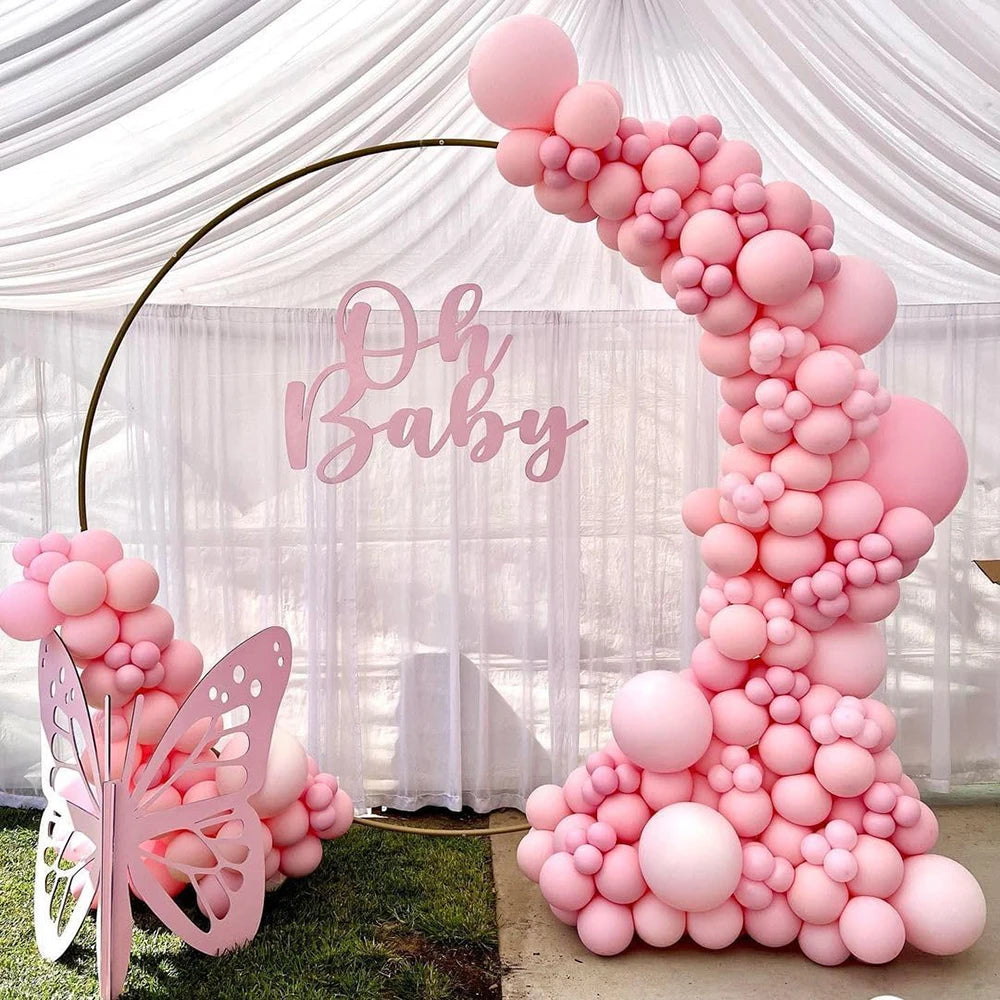 Hot Pink Balloons 12/10inch Baby Pink Latex Balloon Royal Blue Red Green Globos Baby Shower Birthday Party Christmas Decorations
