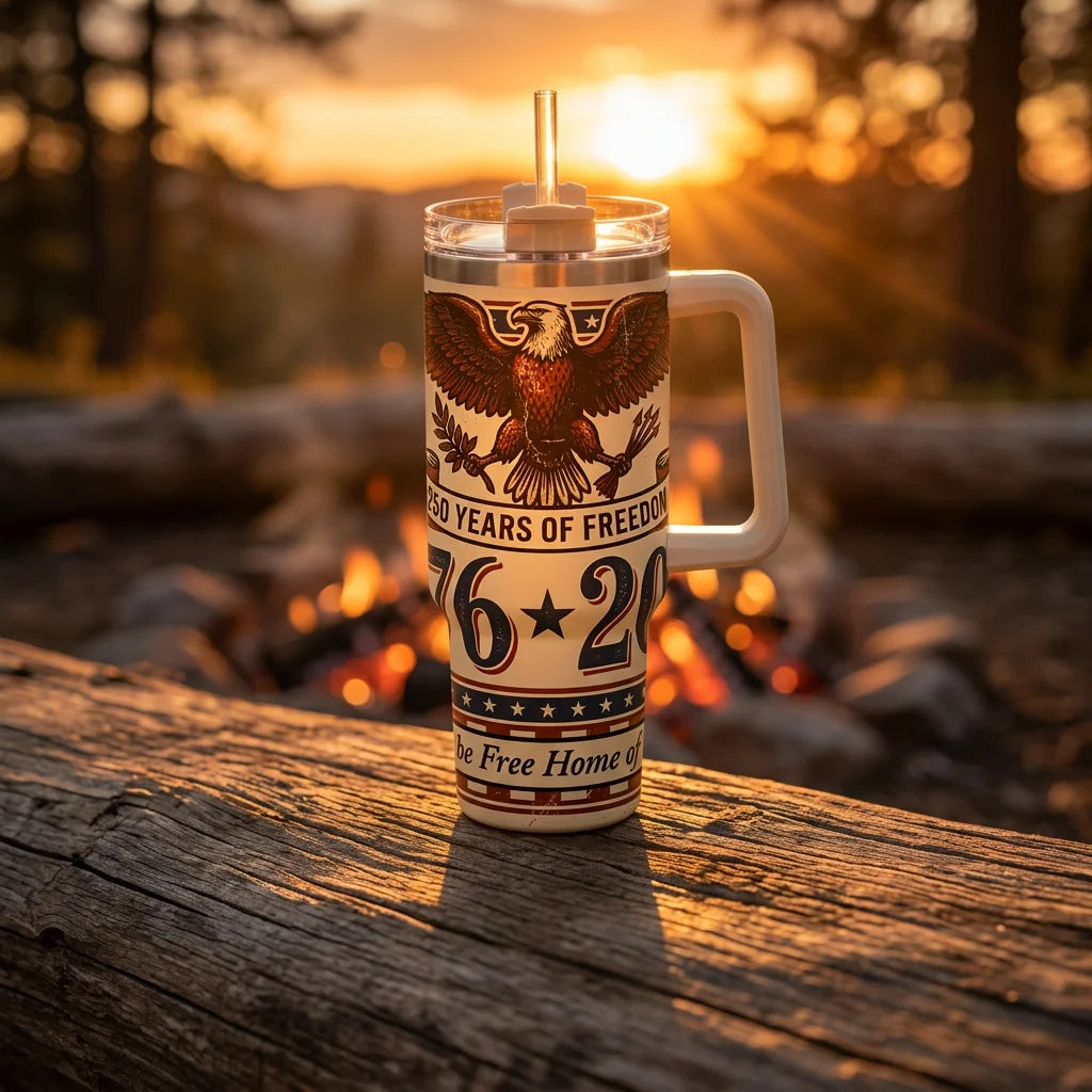 USA 250th Freedom Theme Thermos Water Cup, To Keep Water Cold/hot For Indoor Or Outdoor Use,ideal Holiday Gift