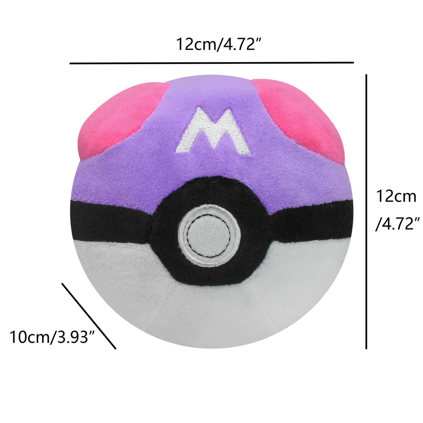 Meisterball Superball Hyperball Pokéball Plüschtiere Weiche Kuscheltiere Cartoon Rucksackanhänger Dekoration Spielzeug Geburtstag