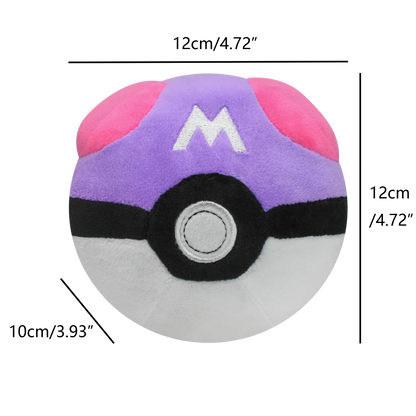 Meisterball Superball Hyperball Pokéball Plüschtiere Weiche Kuscheltiere Cartoon Rucksackanhänger Dekoration Spielzeug Geburtstag