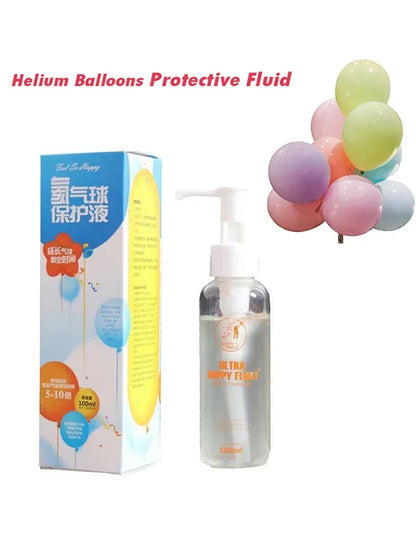 Helium Balloons Protective Fluid, Extend Floating Time, Non Corrosive, Professional Home Party, Eco Friendly, 100ml