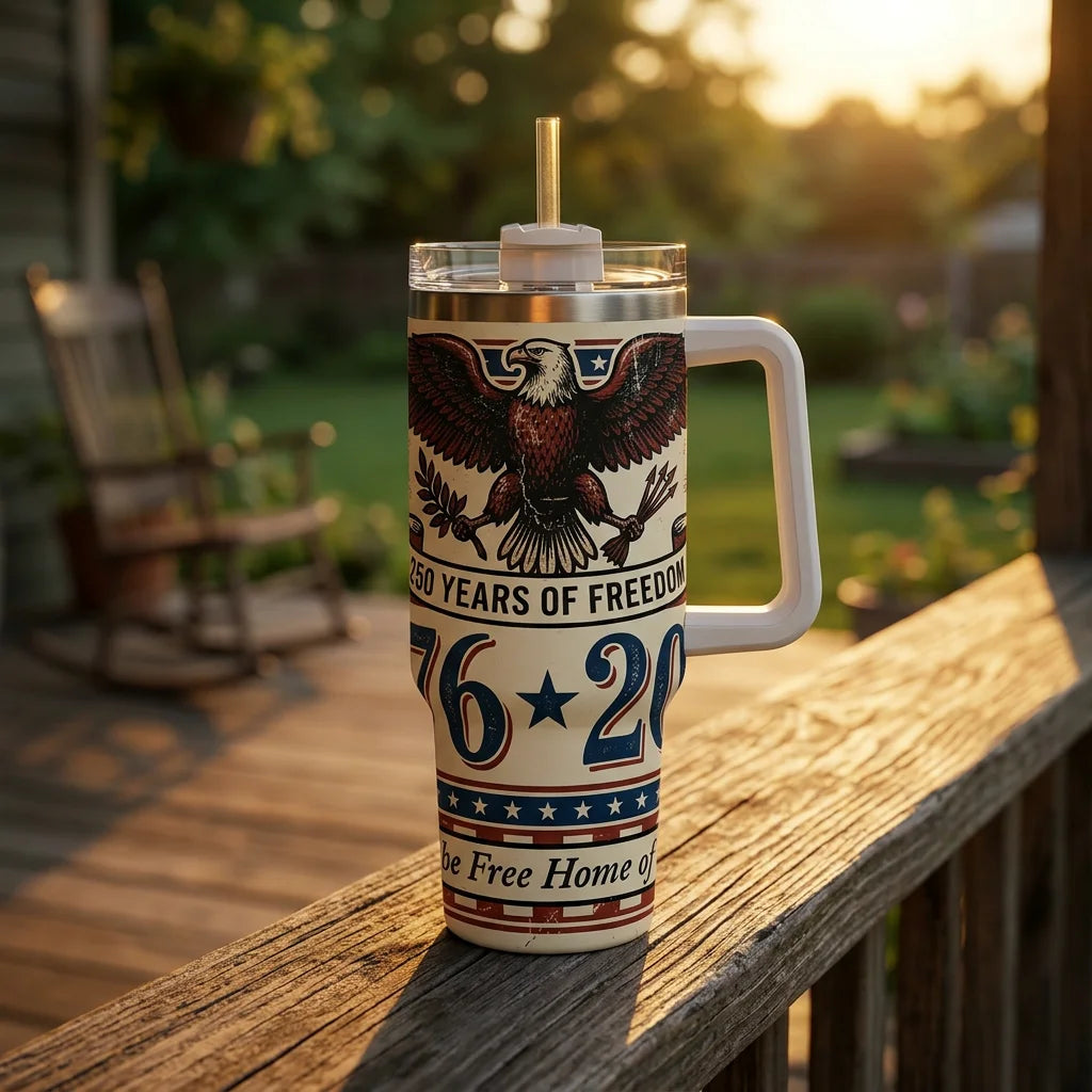 USA 250th Freedom Theme Thermos Water Cup, To Keep Water Cold/hot For Indoor Or Outdoor Use,ideal Holiday Gift