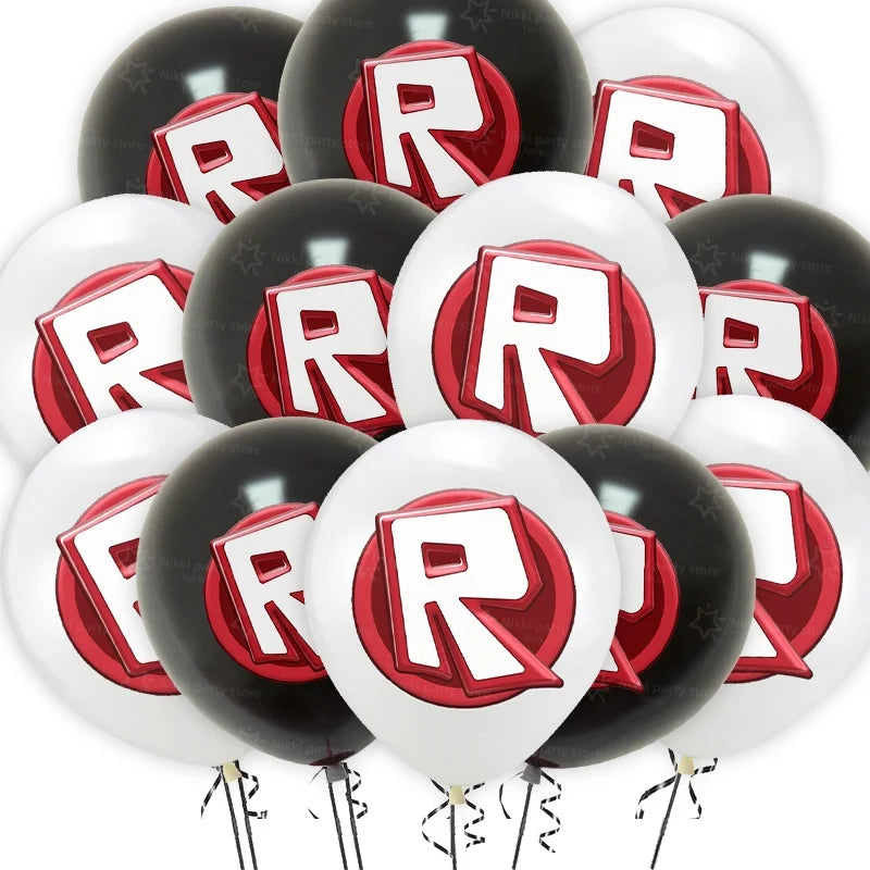 New Roblox Balloons Birthday Party Decoration Video Game 12inch Round Balloon Kids Happy Birthday Party Favors Gift Toys