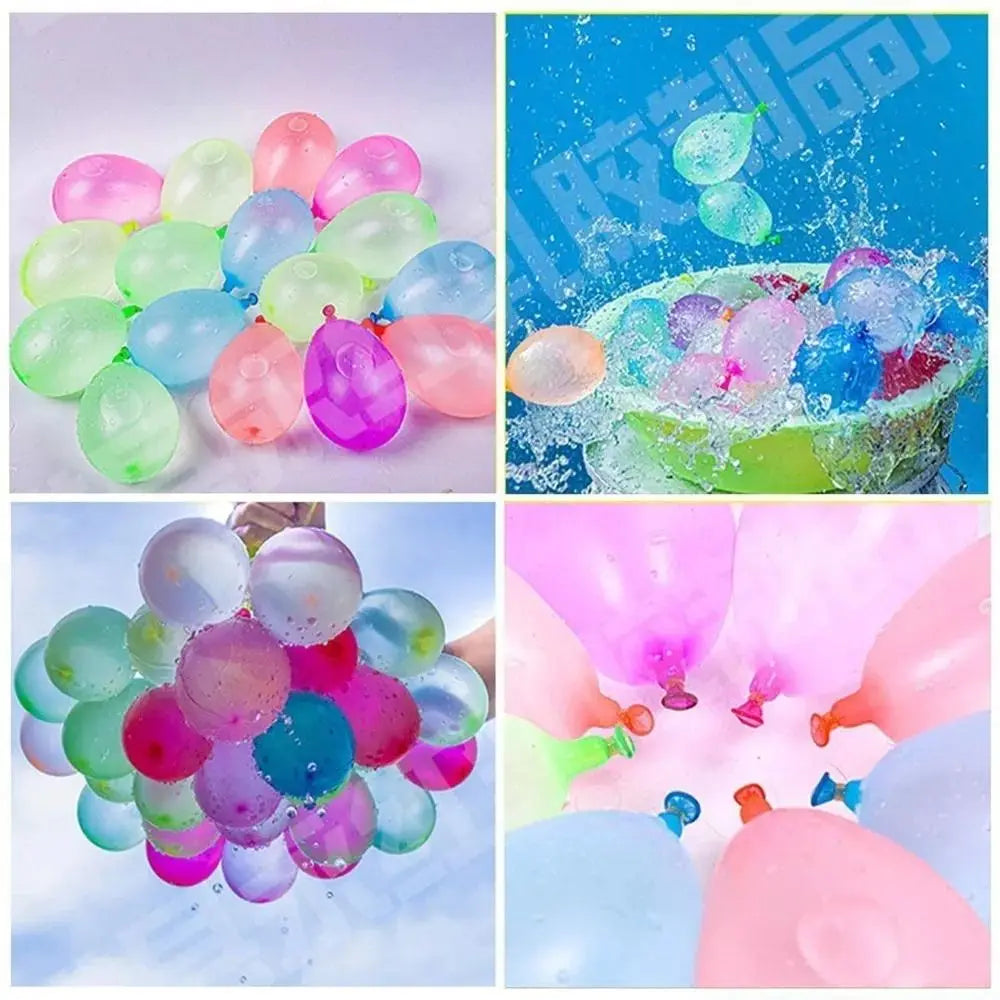 Plastic Water Balloon Pump Outdoor Toy Balloons Automatic knotting Sand Pool Water Toys Portable Outdoor Fun