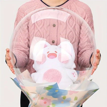 6pcs 30-Inch Transparent Bobo Balloons Fillable Clear Bubble Balloon for Wedding Birthday Party Decoration Air Helium Ballon