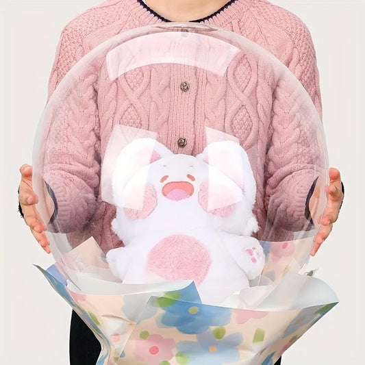 6pcs 30-Inch Transparent Bobo Balloons Fillable Clear Bubble Balloon for Wedding Birthday Party Decoration Air Helium Ballon