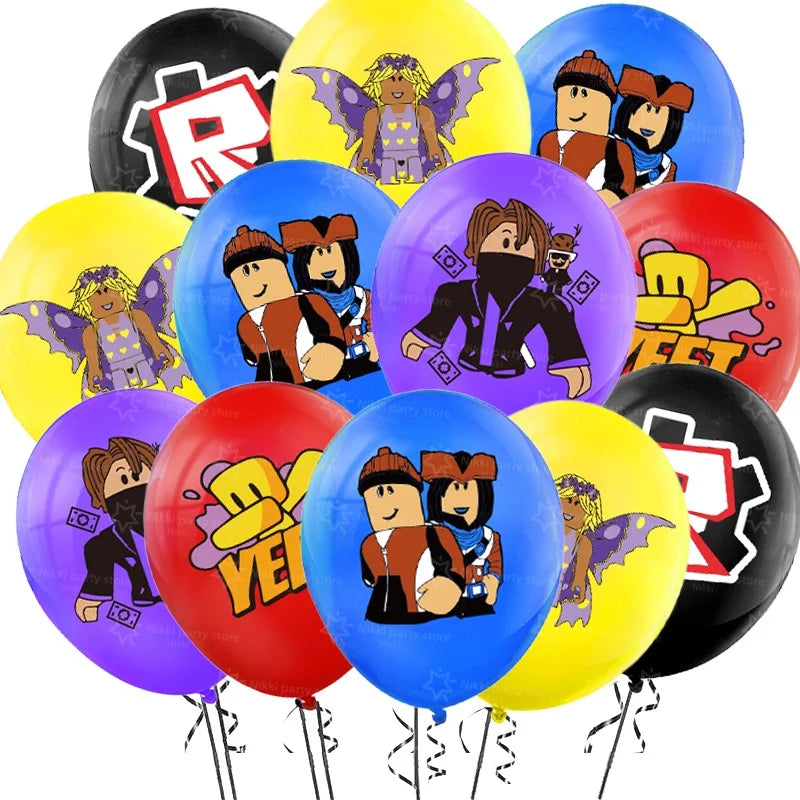 New Roblox Balloons Birthday Party Decoration Video Game 12inch Round Balloon Kids Happy Birthday Party Favors Gift Toys