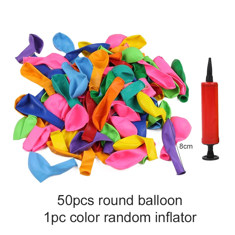 50/100pcs Balloons Rainbow Round Matte Balloon 5inches Wedding Happy Birthday Holiday Unique DIY Decoration Supplies TMZ