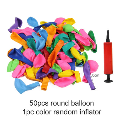 50/100pcs Balloons Rainbow Round Matte Balloon 5inches Wedding Happy Birthday Holiday Unique DIY Decoration Supplies TMZ