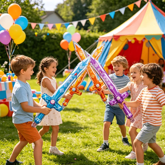12Pcs Creative Sword Shaped Balloons for Assorted Colors Festival Party Playful Photography Props Set
