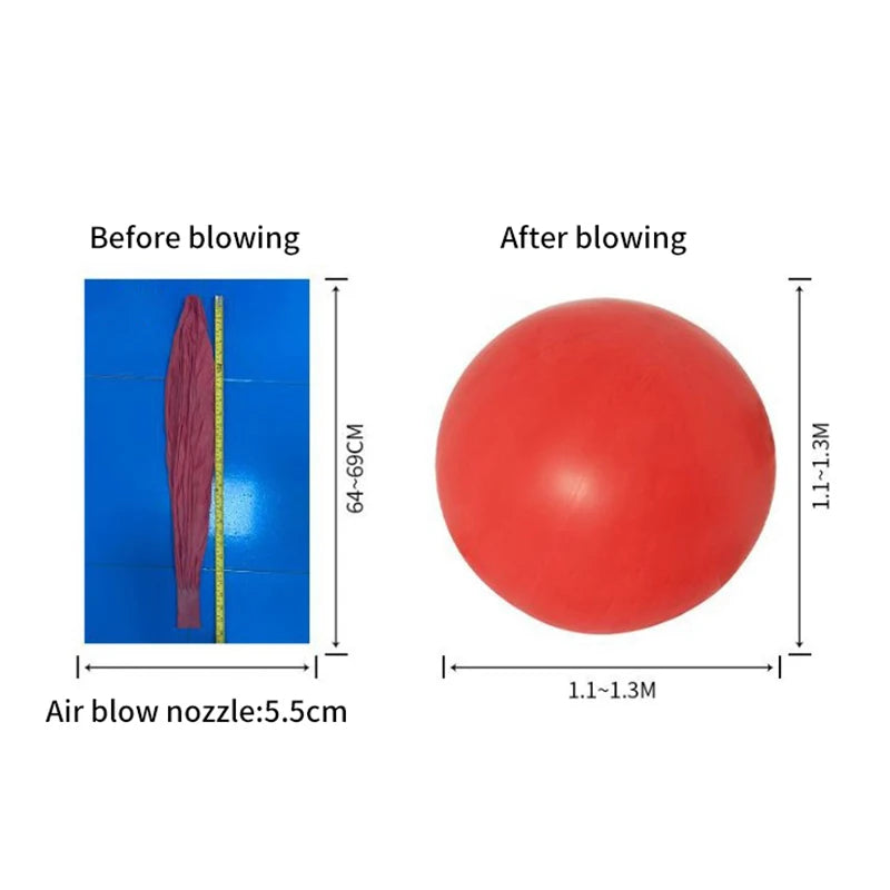 72 Inch Huge Balloons Giant Latex Performance Decor Balloon Party Celebration Festival Decorations Christmas Wedding Decor.