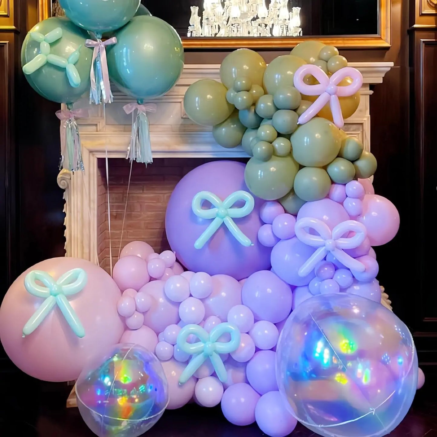 4D Iridescent Color Holographic Balloons for Christmas Birthday Music Party Under The Sea Mermaid Theme Party Supplies