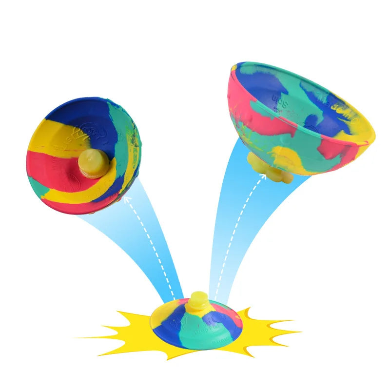 1 Stück Camo Bounce Bowl Half Side Bouncing Ball Cloud Buckle Camo Bouncing Bowl Kreatives Kinder-Entlastungsspielzeug
