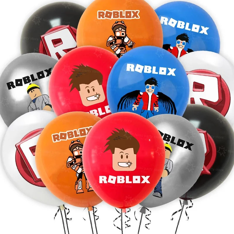 New Roblox Balloons Birthday Party Decoration Video Game 12inch Round Balloon Kids Happy Birthday Party Favors Gift Toys