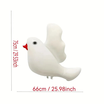 6 white pigeon balloons, wedding party decoration, theme party decoration, can be freely matched.