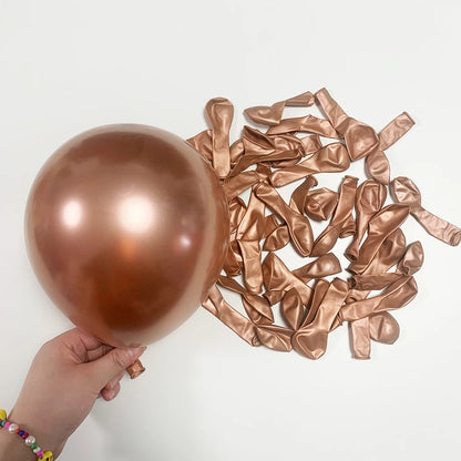 5/10/12inch Metallic Gold Purple Balloons Silver Champagne Gold Blue Ballon Birthday Party Baby Shower Wedding Decoration Globos