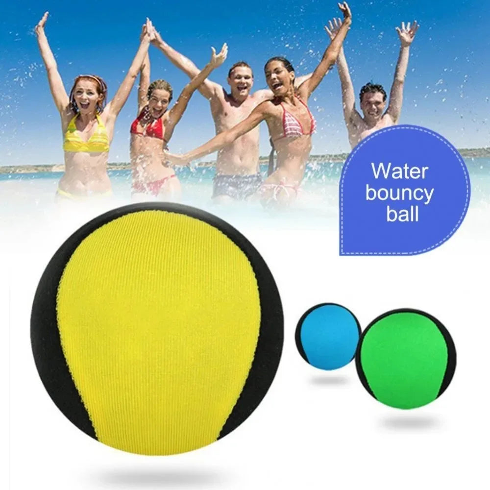Durable 5.5cm TPR Elastic Ball Water Bouncing Ball Water Surf Game Toy Summer Beach Ball Soft Relaxing Water Jump Ball