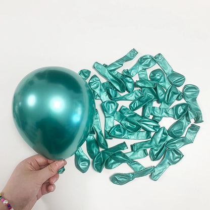 5/10/12inch Metallic Gold Purple Balloons Silver Champagne Gold Blue Ballon Birthday Party Baby Shower Wedding Decoration Globos