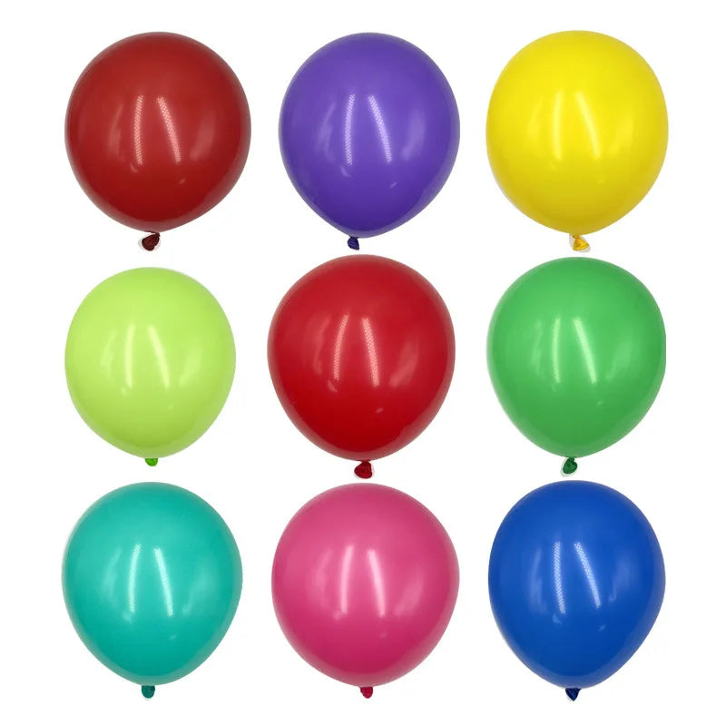 50/100pcs Balloons Rainbow Round Matte Balloon 5inches Wedding Happy Birthday Holiday Unique DIY Decoration Supplies TMZ