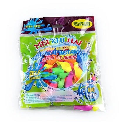Plastic Water Balloon Pump Outdoor Toy Balloons Automatic knotting Water Filler Kit Portable Outdoor Fun Sand Pool Water Toys