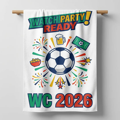 Funny Football themed beach towel, suitable for beach, swimming pool, vacation, unique holiday gift