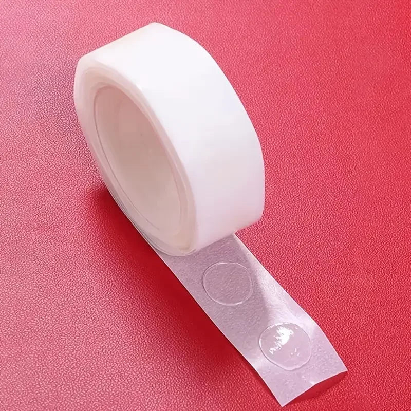 100pcs/roll Points Dots Double Sided for Balloons, Removable Clear Stickers for Christmas Wedding Birthday Party Decoration