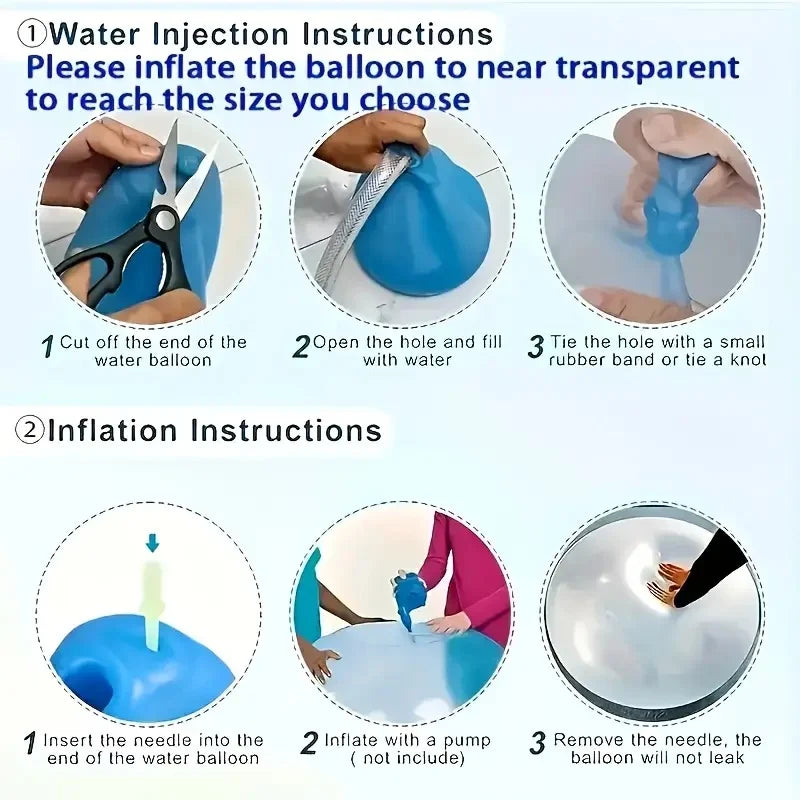 Fun Summer Transparent Inflatable Ball Balloon Kids Children Outdoor Toys Soft Air Water Filled Bubble Ball Party Game Gift