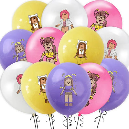 New Roblox Balloons Birthday Party Decoration Video Game 12inch Round Balloon Kids Happy Birthday Party Favors Gift Toys