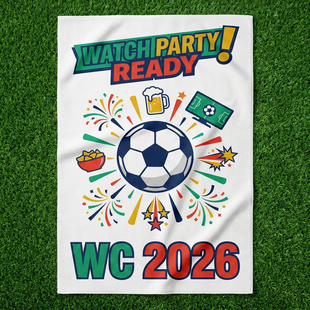 Funny Football themed beach towel, suitable for beach, swimming pool, vacation, unique holiday gift
