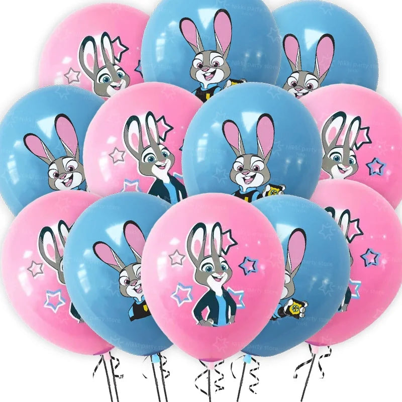 New Zootopia Balloons wild animal Latex Balloon Cartoon Birthday Decoration 12inch Round Balloon Party Favors Supplies Gifts Toy
