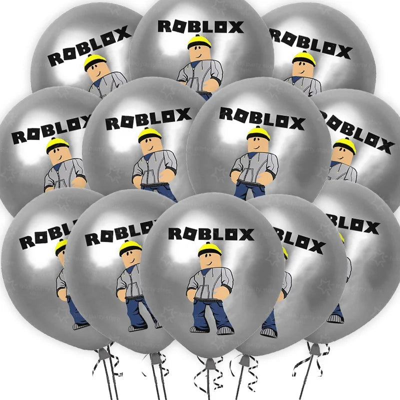 New Roblox Balloons Birthday Party Decoration Video Game 12inch Round Balloon Kids Happy Birthday Party Favors Gift Toys