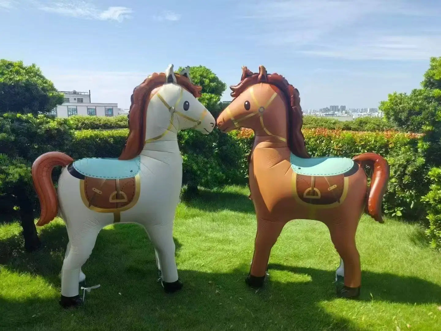 Large Animal Horse-Shaped Foil Balloons Birthday Theme Party Decoration Baby Shower Cowboy Party Air Globos Supplies Kids Toys