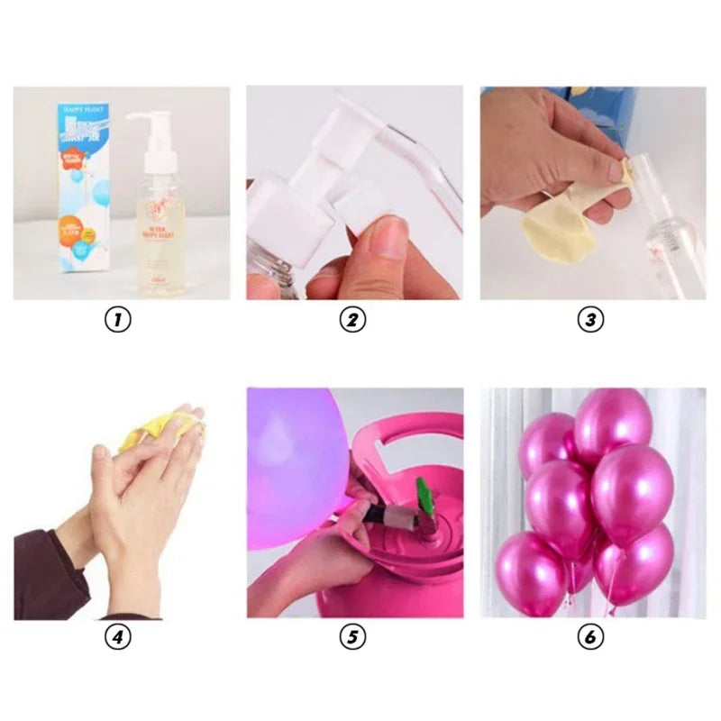 Helium Balloons Protective Fluid, Extend Floating Time, Non Corrosive, Professional Home Party, Eco Friendly, 100ml
