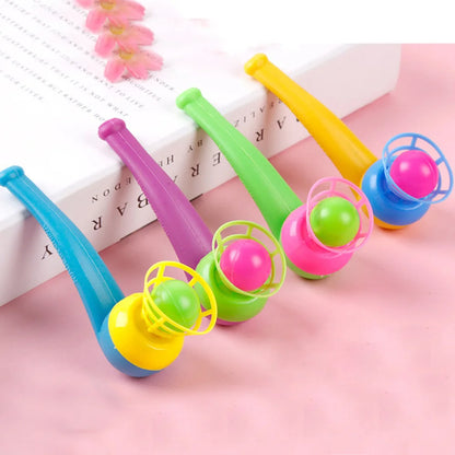 3pcs Plastic Pipe Blowing Ball Toys Outdoor Games Balance Training Toys Learning Toys for Funny Gifts