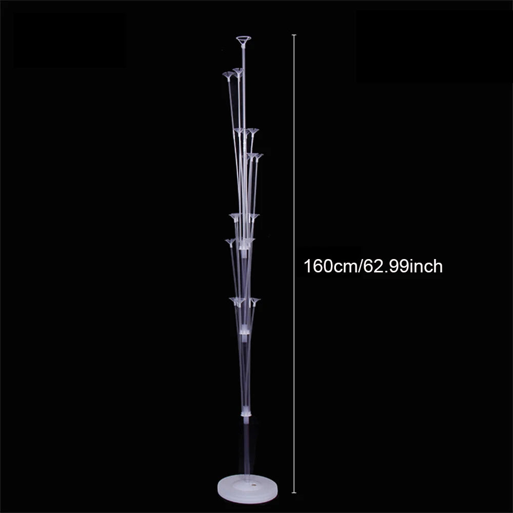 Runto 1set Birthday Balloon Stand Kit, Balloon Stand With Base And Pole For Wedding Birthday Party Decoration