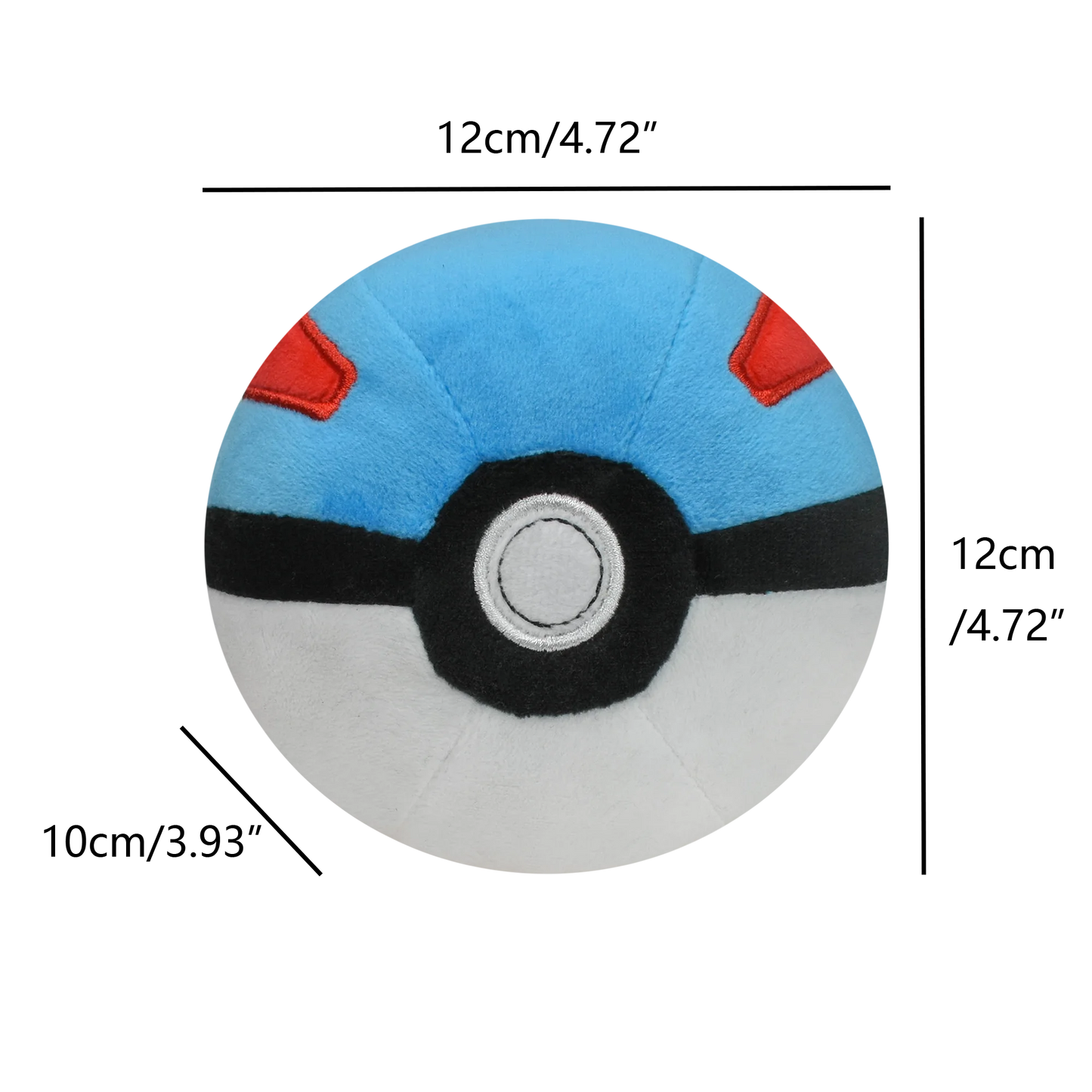 Meisterball Superball Hyperball Pokéball Plüschtiere Weiche Kuscheltiere Cartoon Rucksackanhänger Dekoration Spielzeug Geburtstag