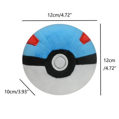 Meisterball Superball Hyperball Pokéball Plüschtiere Weiche Kuscheltiere Cartoon Rucksackanhänger Dekoration Spielzeug Geburtstag