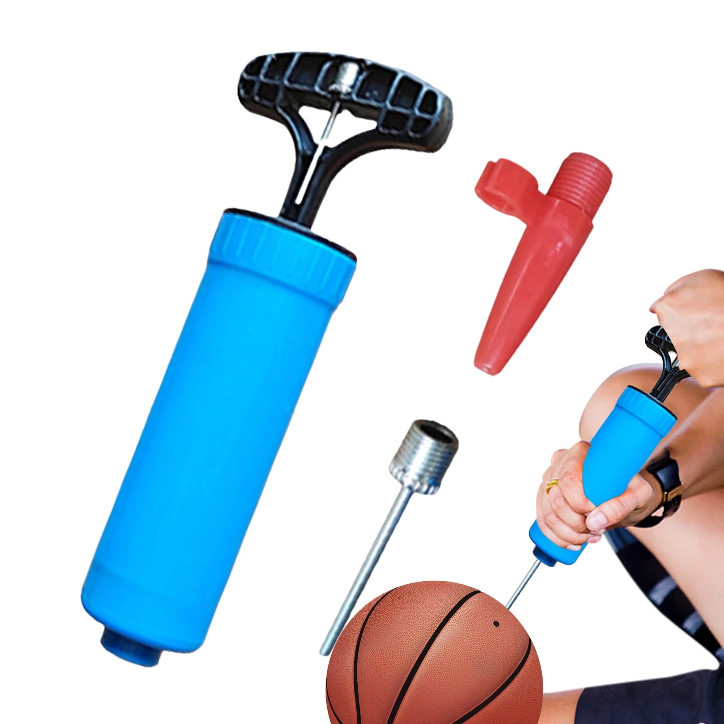 1PC Balloon Pump Balloon Inflator Hand Push Air Pump Wedding Birthday Party Kids Baby Shower Balloon Accessories Tools